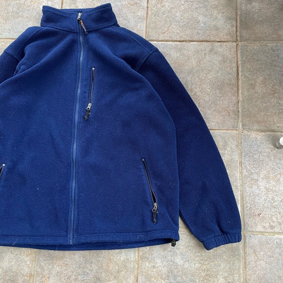 L.L. Bean  Fleece Jacket Men's Size 2XL Tall Blue Full Zip - Picture 3 of 8